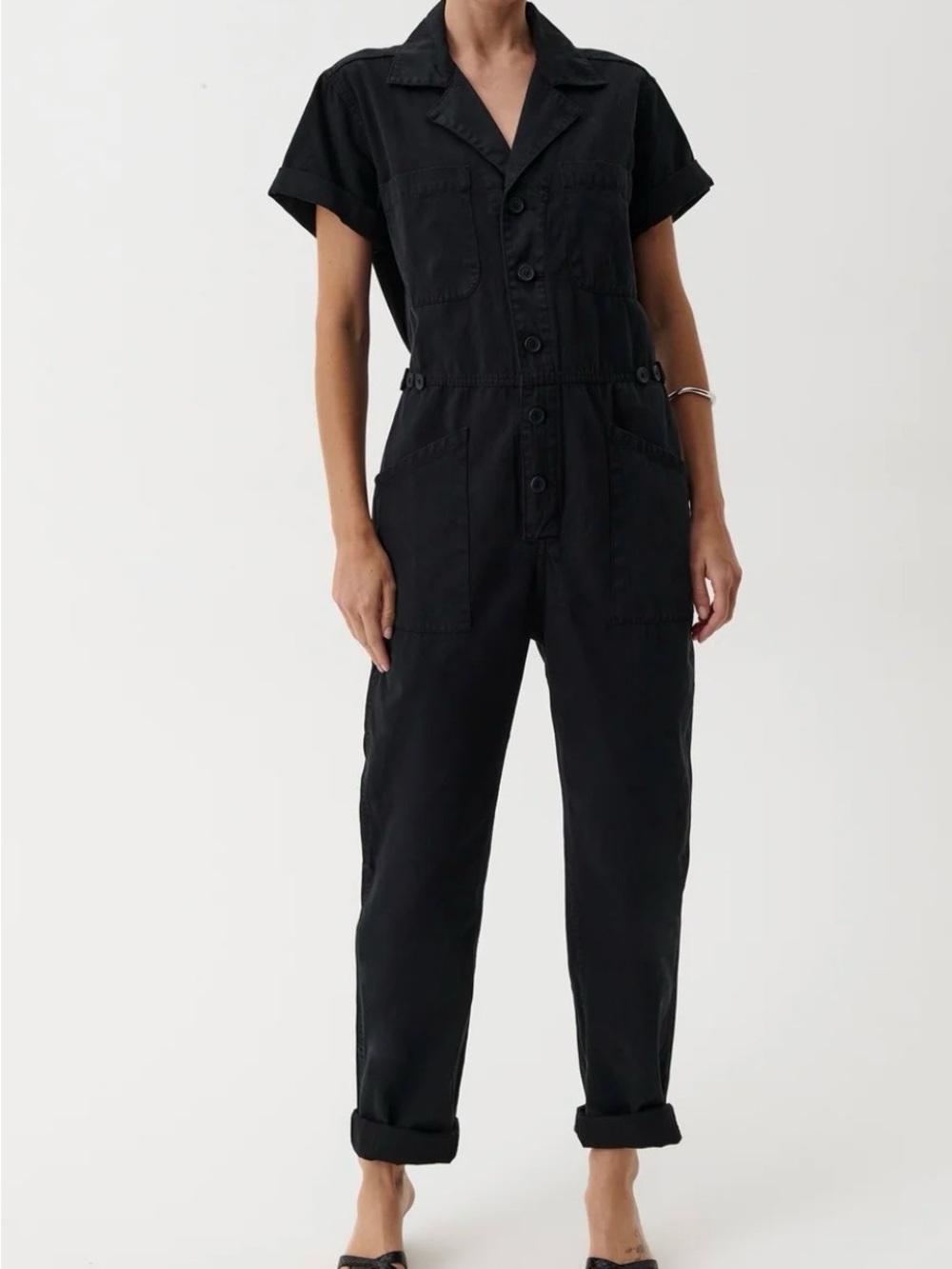 PISTOLA Grover Jumpsuit in washed black